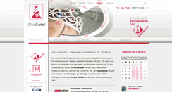 Desktop Screenshot of alice-hospital.de